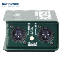 Radial ProDI 2-channel Passive Stereo Direct Box Rental Nationwide Event Rentals