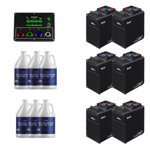 Antari M7X RGBA Vertical Fogger Rental Package (6 Pack)