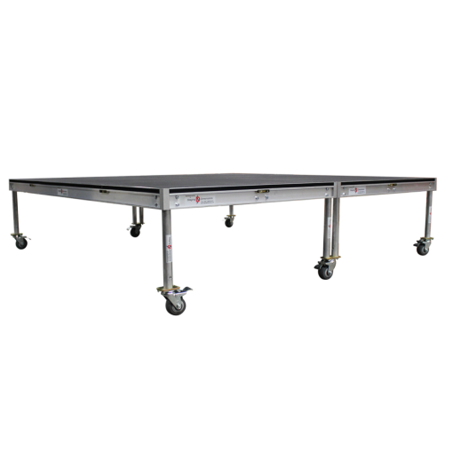 Staging Dimensions 8' x 8' x 12" Rolling Drum Riser Stage Deck Rental - Image 2