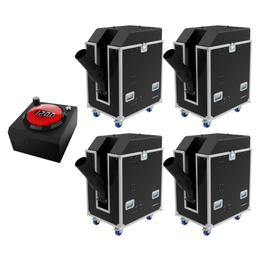 UFetti DMX Continuous Flow Confetti Cannon Rental Package (4 pack)