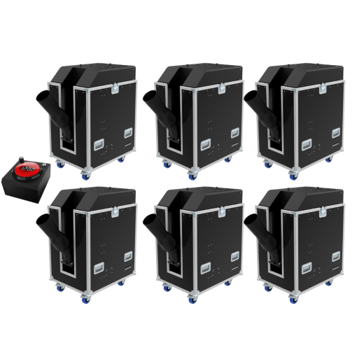 UFetti DMX Continuous Flow Confetti Cannon Rental Package (6 pack)