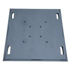Nationwide Professional 36" x 36" Black Aluminum Base Plate Rental (20.5" x 20.5" Hole Pattern)